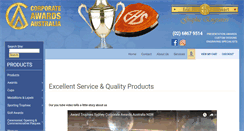 Desktop Screenshot of corporateawards.com.au